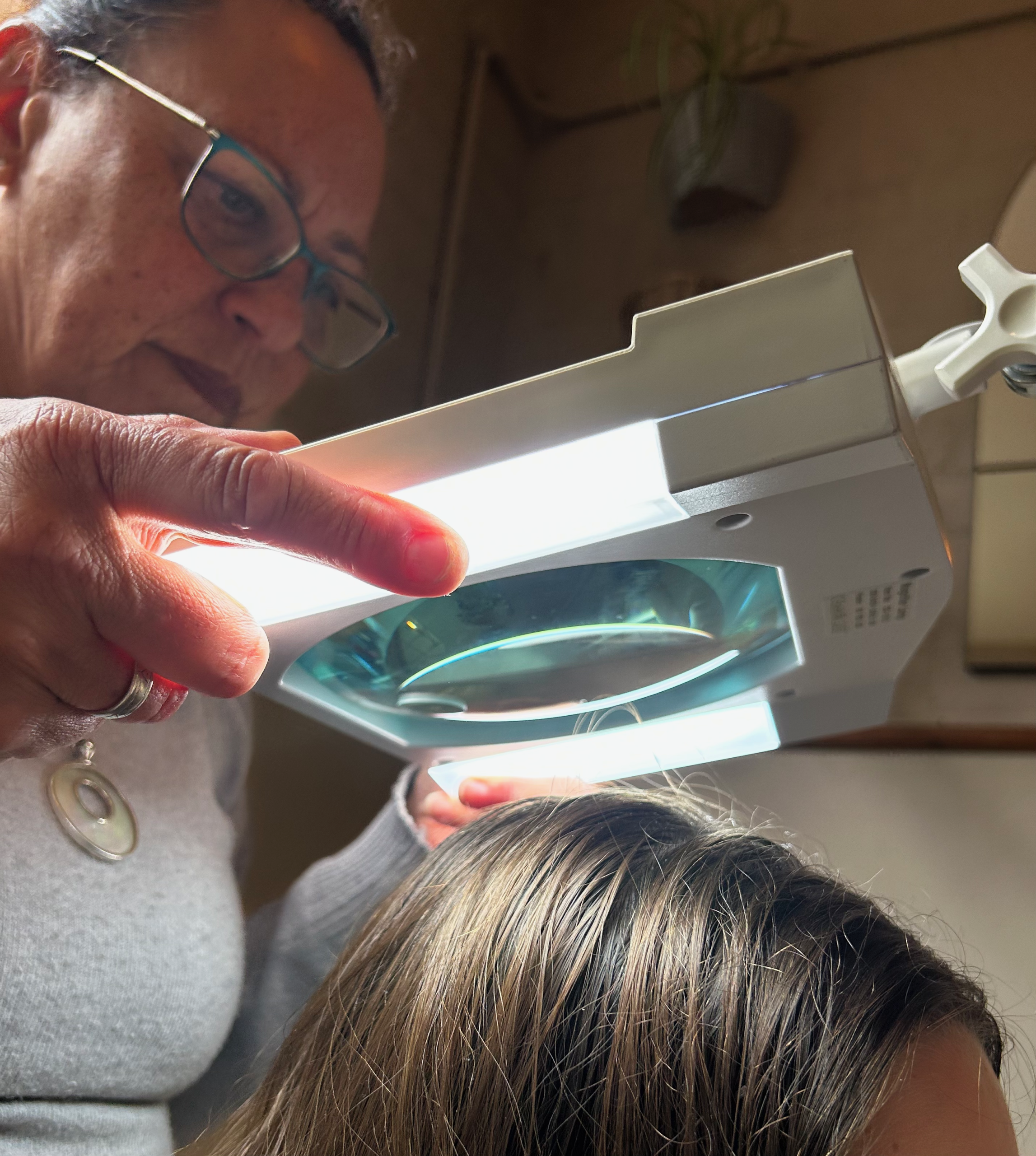 Trichology consultation and scalp examination